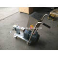 stainless steel lobe rotor pump with trolley